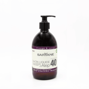 Aleppo skystas muilas su lauro aliejumi 40% "SARYANE", 500ml