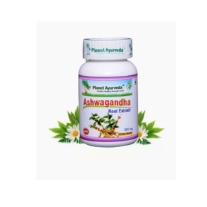 Ašvaganda (Ashwagandha) papildas "Planet Ayurveda", 60 kap.