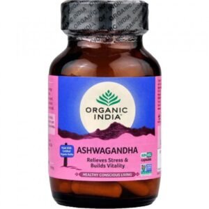 Maisto papildas "Organic India Ashwagandha", 60 kapsulių x 400 mg