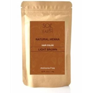 Natūralūs "Soil&Earth Natural Henna" plaukų chna (šviesiai rudi), 100 g