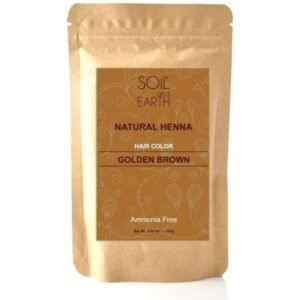 Natūralūs "Soil&Earth Natural Henna" plaukų chna (auksinė ruda), 100 g