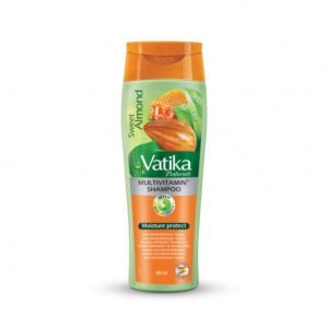 Drėkinamasis šampūnas su saldžiaisiais migdolais "Vatika Dabur", 400 ml