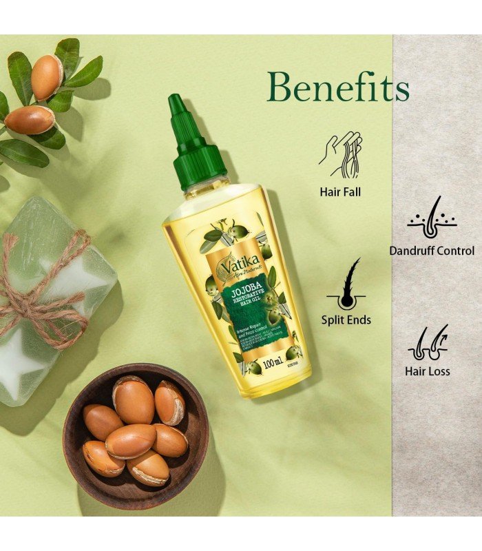 Jojoba ajurvedinis aliejus plaukams "Dabur", 100ml - Image 3