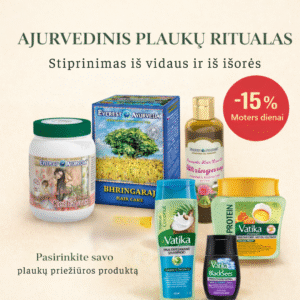 Ajurvedinis plaukų stiprinimo ritualas moterims (-15%)