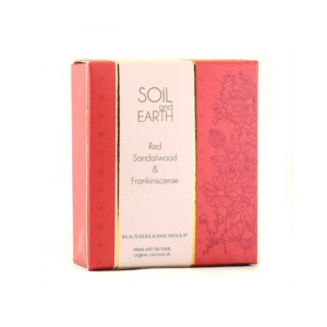 Natūralus muilas su raudonuoju sandalmedžiu "Soil & Earth", 100 g